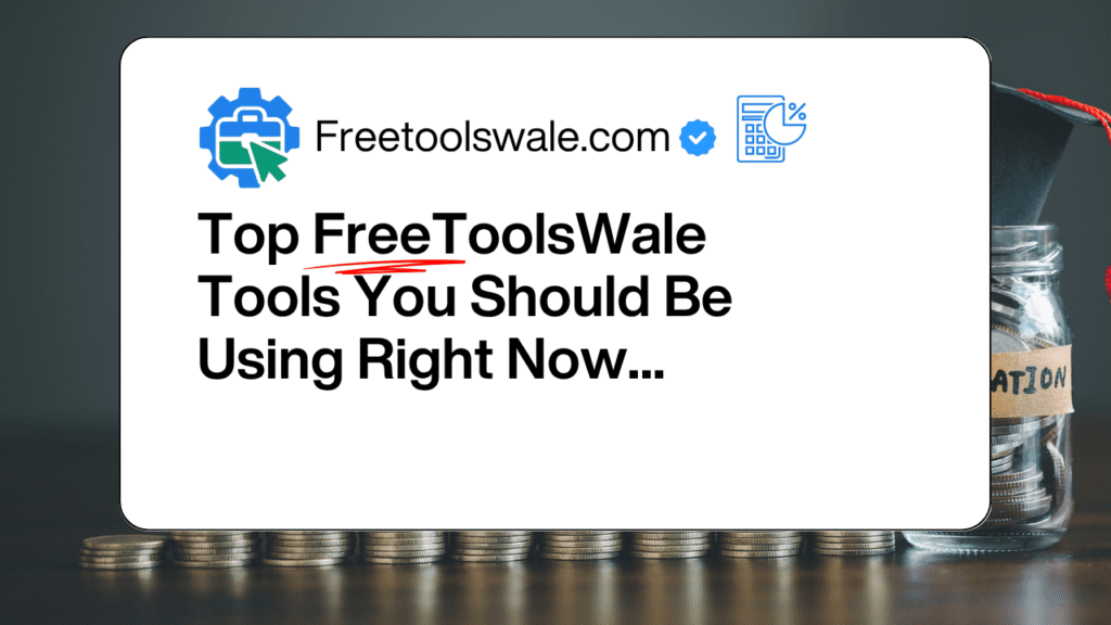 List of popular freetoolswale tools including calculators, generators, and SEO tools