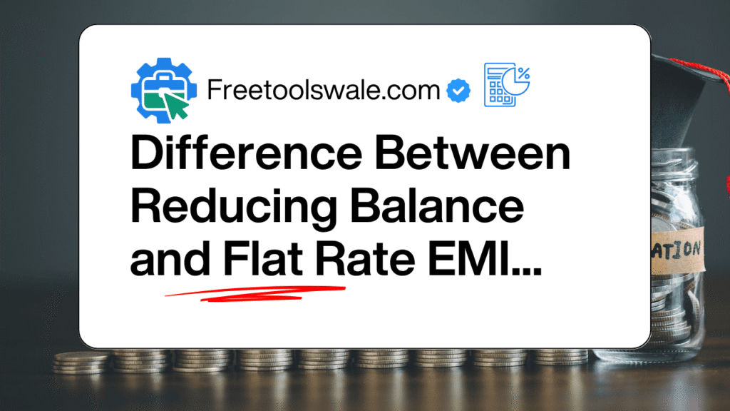 Comparison of flat rate and reducing balance EMI with example