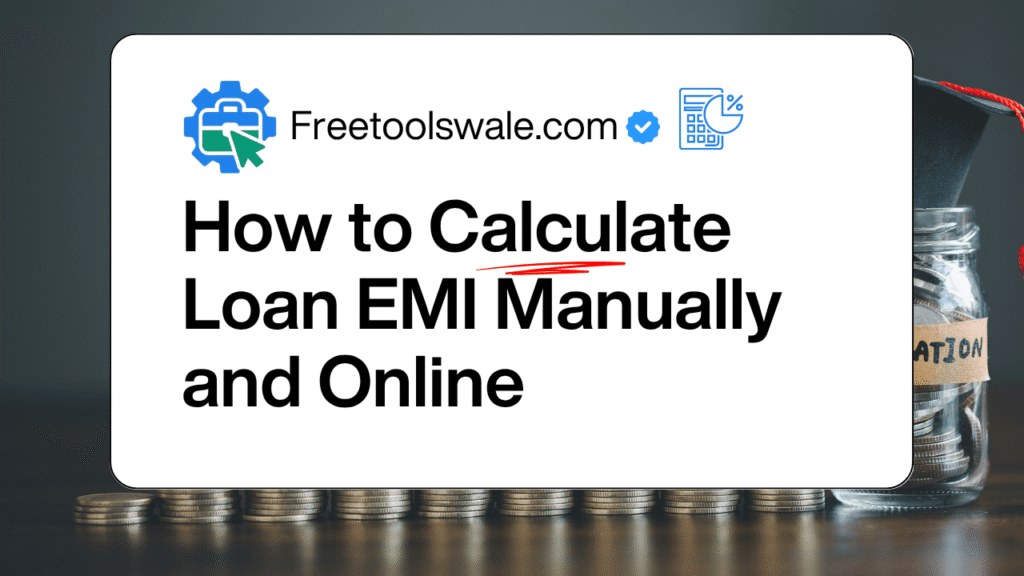 Manual and online loan EMI calculation method